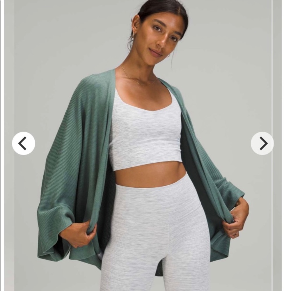 Lululemon Cashlu Knit Textured Wrap